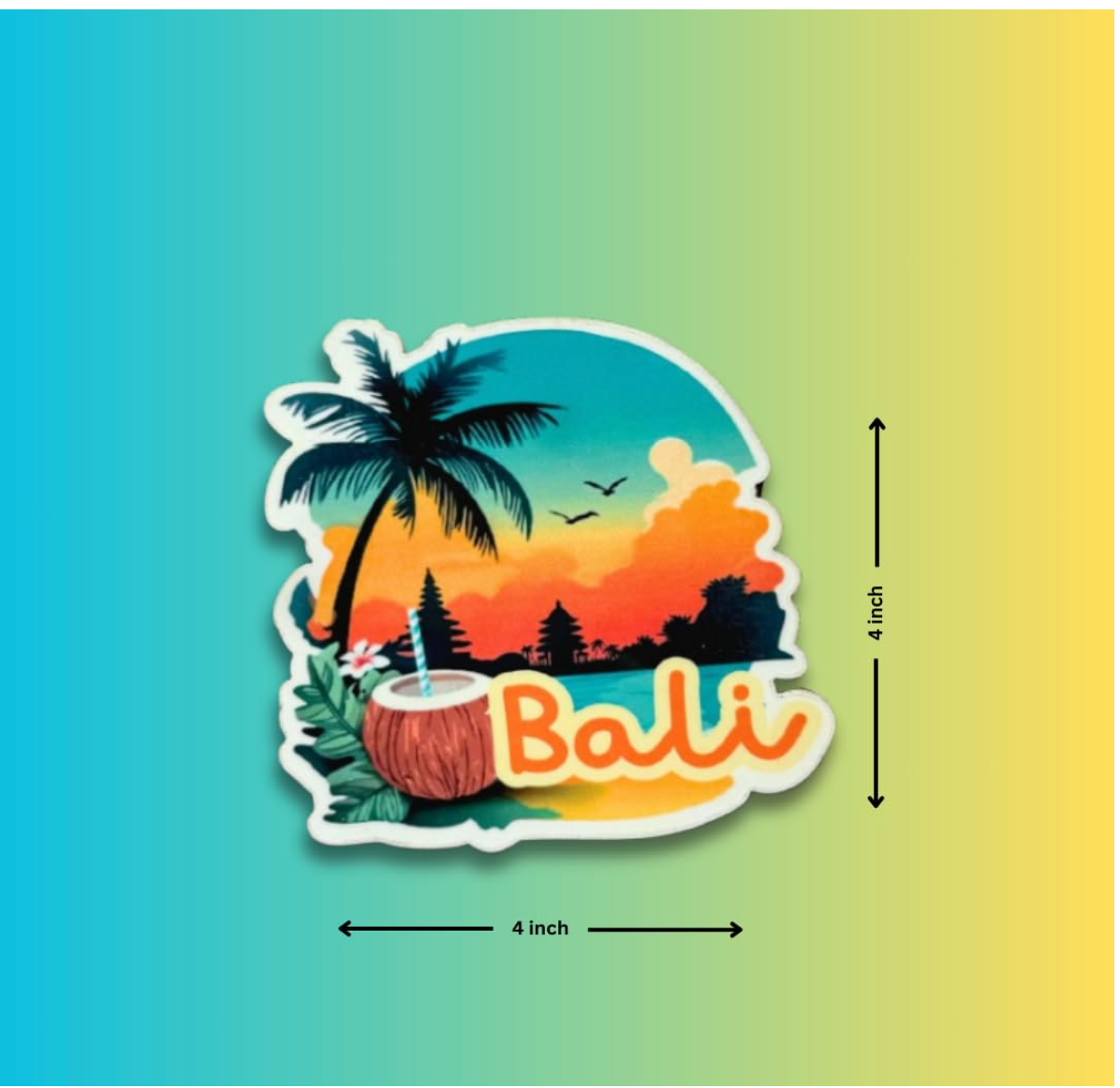 Bali Fridge Magnet | Travel Souvenir from Bali | Bali Gift - Wander Tag
