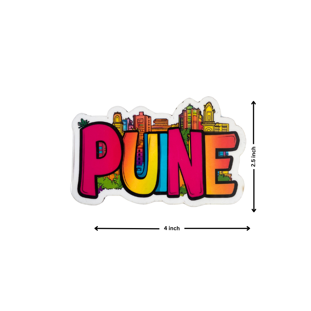 Pune Fridge Magnet | Pune Souvenir | Pune Gift - Wander Tag