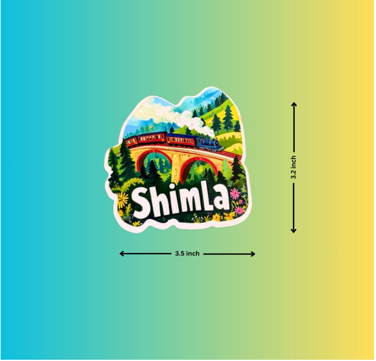 Shimla Fridge Magnet | India Souvenir Gifts | Wander Tag