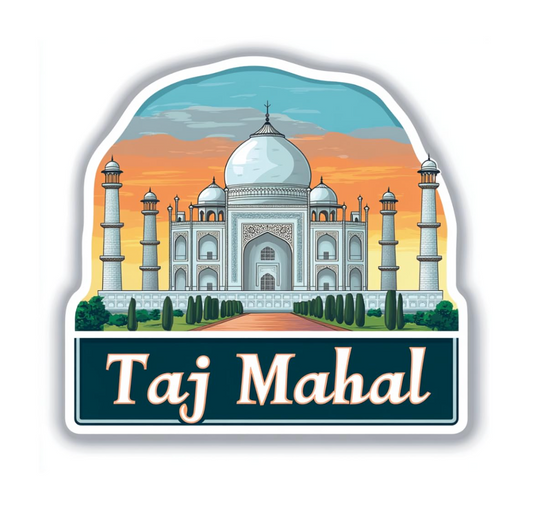 Taj Mahal Fridge Magnet | Travel Souvenir from Agra | Taj Mahal Souvenir - Wander Tag
