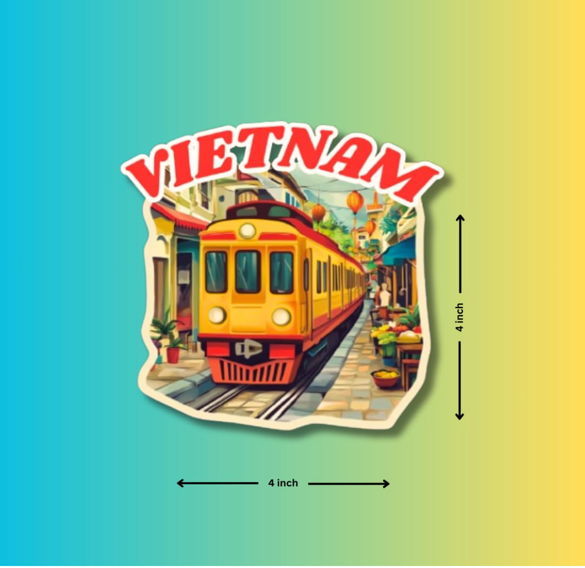 Vietnam Fridge Magnet | Travel Souvenir from Vietnam | Vietnam Gift - Wander Tag